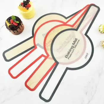 New Silicone Baking Mat Long Handle Sling Non-Stick Bread Kneading Pad Dough Transfer Pad Bakery Supplies Kitchen Cooking Tools