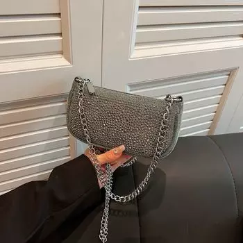 New simple and versatile saddle bag fashion casual shoulder messenger bag commute armpit bag зелёный