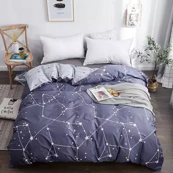New Single Quilt Cover Ins Wind Cotton Printed Bed Cover Soft and Comfortable 160x210 220x240 Multi-size Bedding Student General Only 2 pillowcases