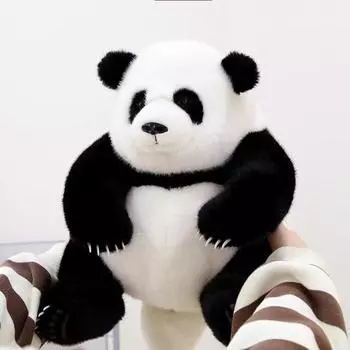 New Sitting Posture Simulated Panda Doll Panda Doll Animal Plush Toy Ornaments Small Gift 40cm or so (no gift box)