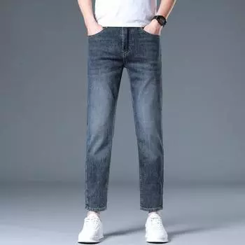 New Slim Jeans Men s Stretchy Slim Feet Casual Pants 28