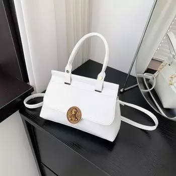 New small bag women s fashion retro versatile small square bag 2025 new shoulder messenger bag trendy shoulder bag чёрный