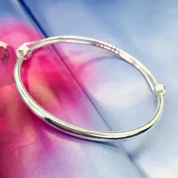 New small fresh bell anklet, silver fashion anklet, girls glossy simple and versatile temperament anklet