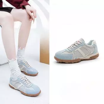 New Soft-soled Women s Versatile Retro Casual Single Shoes Low-top Breathable Sports Shoes 35