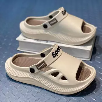 New Soft Thick Bottom Casual Sandals Mens EVA Waterproof Outdoor Shoe Slip-on Slipper for Men Comfortable Slippers Men s Home 39