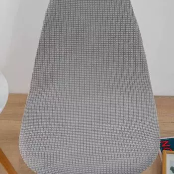 New Solid Color Jacquard Waterproof Shell Chair Cover Short Back Armless Chair Cover Bar Party Adjustable Restaurant Seat Cover