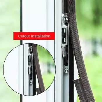 New Soundproof Foam Flat Window Sealing Strip 2 Meters S-shaped Seal Stopper Anti Collision Flexible Weatherstrip Door