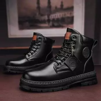 New Special Offer Men s Shoes High Top High Quality Casual Shoes Thick Bottom Wear resistant Outdoor Mountaineering Sports Shoes 39