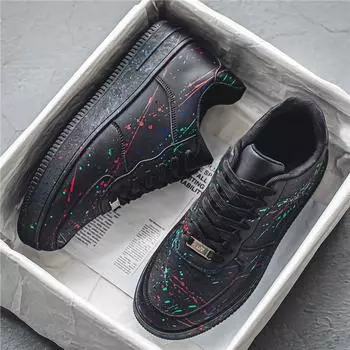 New Special Offer Men s Sneakers Fashion Trend Versatile Casual Board Shoes Soft Bottom Comfortable Lightweight Running Shoes 39 чёрный