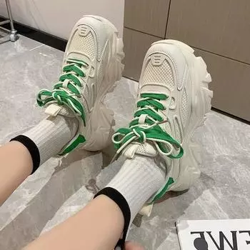 New sports dad shoes women s height spring and autumn dad shoes women s Internet celebrities lightweight high value trendy versatile 40 синий