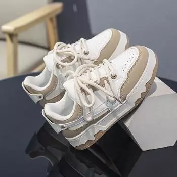 New spring and autumn children s casual board shoes boys and girls breathable sports shoes thick-soled versatile medium and older children s tide 30