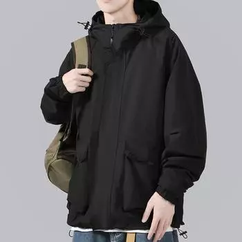 Новая весенне-осенняя куртка мужская куртка с капюшоном молодежная повседневная мужская верхняя мужская одежда M
