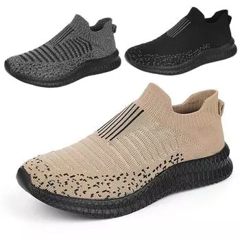 New spring and autumn men s shoes low heel fashion mesh surface platform casual shoes men comfortable sports men s shoes loafers 40