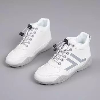 New spring and autumn mid-top soft-soled little white shoes fashion niche casual shoes non-slip and wear-resistant sports shoes women 35