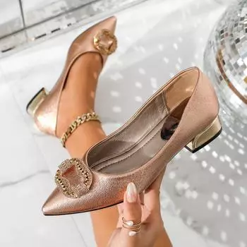 New spring and autumn soft leather rhinestone square buckle square head single shoes women s shallow mouth thick heel niche temperament socialite wome 35 чёрный