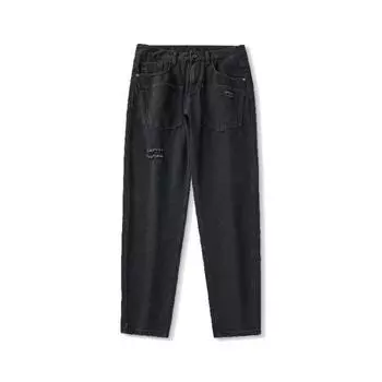 New Spring and Summer Japanese Loose Jeans Black Harlen Micro-conical Jeans 28 чёрный