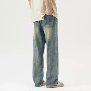 New Spring and Summer Jeans Men s Loose Straight High Street Retro Trendy Men s Trousers 28