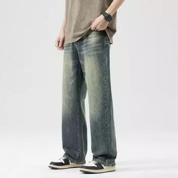 New Spring and Summer Jeans Men s Loose Straight High Street Retro Trendy Men s Trousers 28