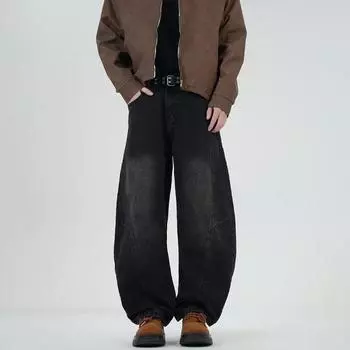 New Spring and Summer Scimitar Pants Dirty Pants Burnt Street Jeans Trousers S