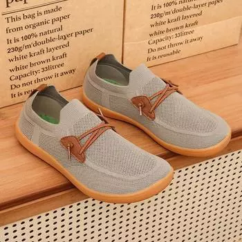 New Spring Men Casual Shoes Wide Toe Soft Loafers Comfortable Men s Driving Shoes Quality Mesh Flat Moccasins Men s Sneakers 38