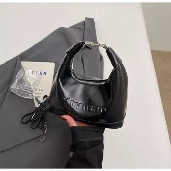 New spring niche design high-end handbag fashionable and simple women s armpit crescent bag