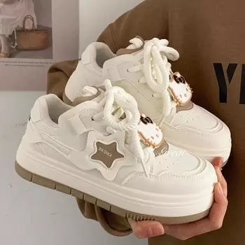 Новые весенние нишевые неколлизионные толстые туфли на подошве, женская универсальная дизайнерская обувь для спорта и отдыха 35 хаки