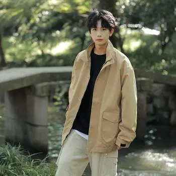 New Spring Trendy Men s Clothing Casual Couple Thin Clothes Korean Version Versatile Men s Jacket M