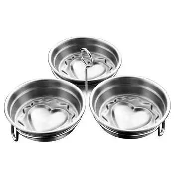 New Stainless Steel Steamed Egg Mold Egg Poached Egg Boiled Egg Artifact Steaming Plate Love Kitchen Heart-shaped Poached Egg Love
