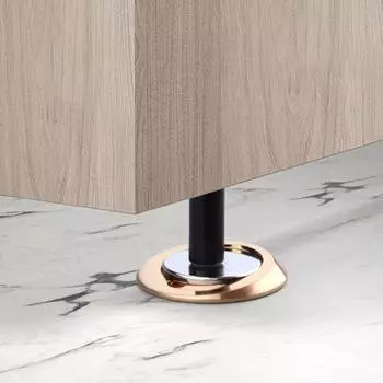 New Steel Door Suction Anti Collision No Punching Floor Holder Strong Suction Door Stopper Bedroom