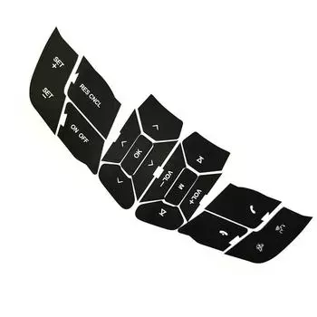 New Steering Wheel Button Repair Decals Stickers Replacement For Ford Mustang 15-18