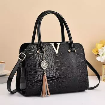 New Stone Print Large Capacity Bag Women s Retro Fashion Tote Senior Sense Commuter Tote Bag .