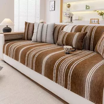 new straight edge four-season universal sofa seat cushion one piece light luxury high-end straight row leather sofa seat cushion 70*70cm