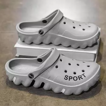 New Style Eva Men s Casual Slipper Fashion Hot Sale Mens Non-slip Shoes Man Outdoor Sandal for Men Designed Beach Male Footwear 39 чёрный