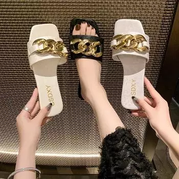 New Style Fashion Women s Slipper Comfort Fashion Designer Flat Sandals Latex Soft Sole Shoes Female Breathable Beach Flip-flops 35 бежевый