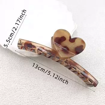 New Style Hair Clip Flower And Geometry Acetate Clamp Back Head Hairpin French Advanced Leopard Print Hair Claw Headdress Hairp