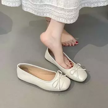 New Style Popular Women s Luxury Shoes Women Retro Suede Flats Split Hoof Toe Women s Boots Shoes Femme Mary Jeans Zapatos Mujer 35