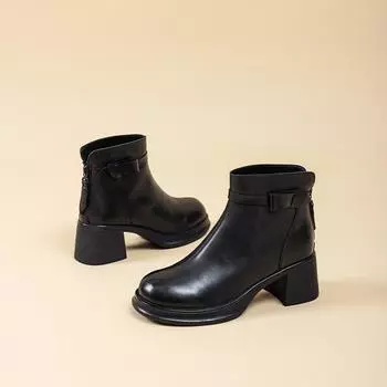 New Styles of Women s Shoes Casual Ankle Boots High-heeled Versatile Skinny Boots 35