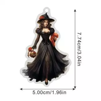New Stylish Acrylic Flat Gothic Car Charm Perfect For Halloween Decor And Retro Style 1