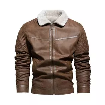 New Suede Jacket Men s Coat Autumn and Winter Men s Fit Suede Autumn and Winter L