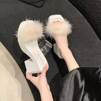 Новые летние пляжные сандалии на платформе женские сандалии на танкетке туфли на высоком каблуке женские дизайнерские новые платья хрустальные шлепанцы женские 35