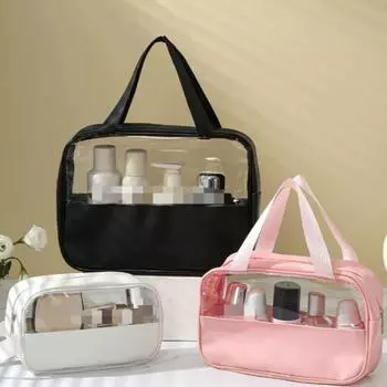 Новая летняя бежевая прозрачная водонепроницаемая косметичка дорожная сумка для хранения вещей портативная сумка для фитнеса и плавания ПВХ белый
