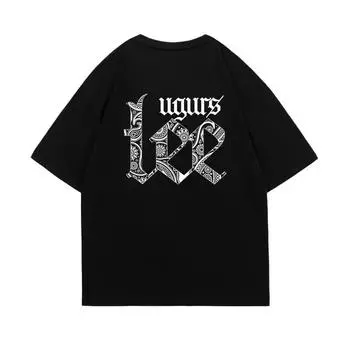 New Summer Fashion Luxury Experience Men s and Women s Oversized Cotton T-shirt Cotton Short Sleeves Tops Lovers Sweet Pairing S бежевый