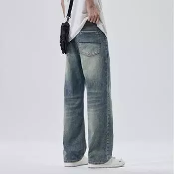 New Summer Jeans Men Straight Slim Fit Old Retro Pants Men s Trousers 29