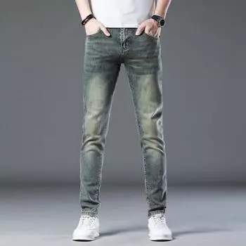 New Summer Jeans Slim Nine-point Stretch Casual Long Pants for Men 28