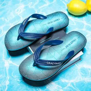 New Summer Light Slippers Men Beach Flip Flops 2024 Fashion Outdoor Non-slip Slides Men Flat Flip Flops Shoes chinelo masculino 39