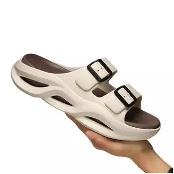 New Summer Men s Outdoor Sandals Slippers Beach Comfortable Thick Soft Slides Men Casual Shoes Garden Shoes Men Beach Slippers 40-41
