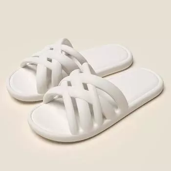 NEW Summer slippers for women, bathroom non-slip eva indoor home breathable woven slippers slides women shoes 36-37fit35-36