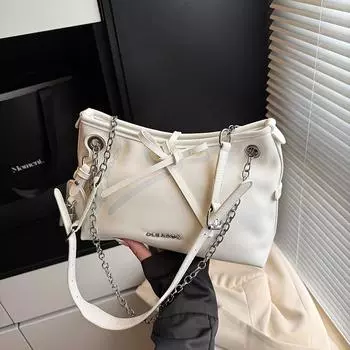 New summer small bag women s versatile shoulder oblique span bag casual tote retro tote solid color bag