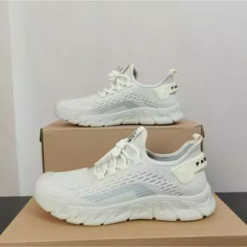 Новые летние спортивные легкие мужские кроссовки Flying Woven Thin Breathable Men s Running Mesh Shoes Casual Shoes 39