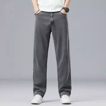 New Summer Style Men s Thin Jeans Loose Straight Trousers 29